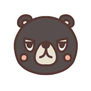 クマのアイコンイラスト