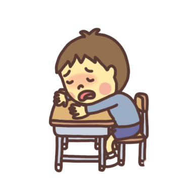 【体調不良】学校で具合が悪くなる子ども（男の子）のイラスト | かわいい子どものイラスト素材（無料） 【イラストバンク 本店】