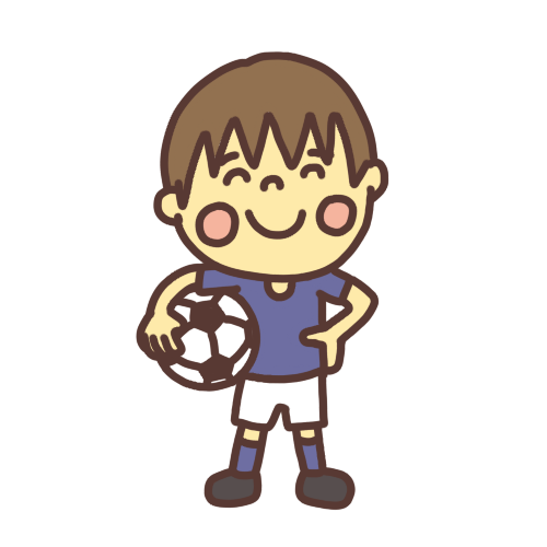 サッカー少年のイラスト