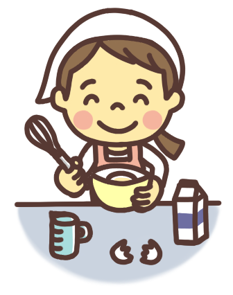 料理・お菓子を作る子どものイラスト