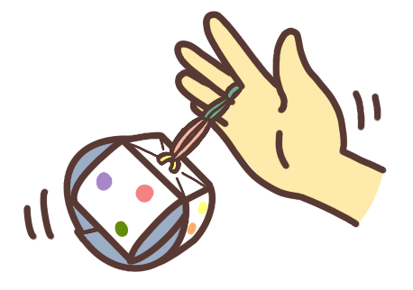 牛乳パックヨーヨーのイラスト