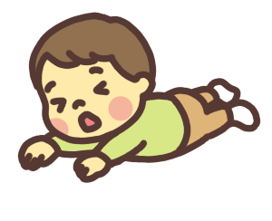 転ぶ幼児のイラスト ピカなし